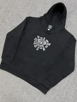 HOUZHOU Vintage Graphic Fleece Hoodies Women Oversized Casual Gray Sweatshirts Black Pullovers Hip Hop Streetwear Winter 2024