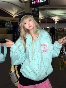 Autumn Winter Japanese Cartoon Print Hoodies Women Harajuku Gothic Cat Ears Hooded Vintage Streetwear Y2k Aesthetic Sweatshirt
