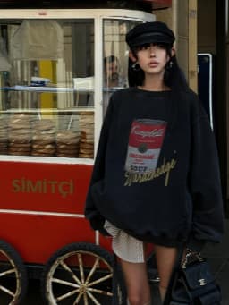 Retro American Letter Print Sweatshirt Women's Loose Casual Style Autumn Winter New Fashion Comfortable Versatile Top Trendy