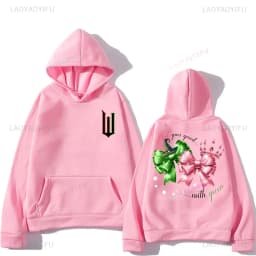 2024 Wicked Sutra Hooded Graphic Printing Cartoon Women Tops Sweatshirt with Hooded Casual Retro Clothes Women/men Pullovers