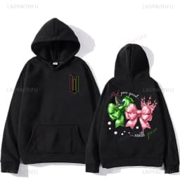 2024 Wicked Sutra Hooded Graphic Printing Cartoon Women Tops Sweatshirt with Hooded Casual Retro Clothes Women/men Pullovers