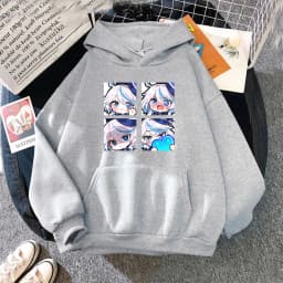 Genshin Impact Furina Hoodie Women Aesthetic Graphic Kawaii Hoodies Woman Autumn Winter Casual Hooded Sweatshirts Anime Clothes