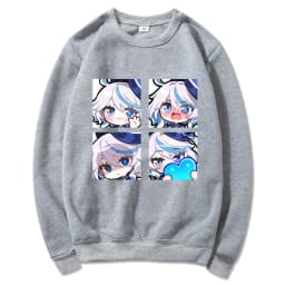 Genshin Impact Furina Hoodie Women Aesthetic Graphic Kawaii Hoodies Woman Autumn Winter Casual Hooded Sweatshirts Anime Clothes