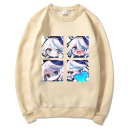 Genshin Impact Furina Hoodie Women Aesthetic Graphic Kawaii Hoodies Woman Autumn Winter Casual Hooded Sweatshirts Anime Clothes