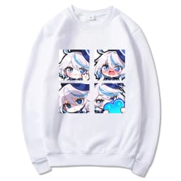 Genshin Impact Furina Hoodie Women Aesthetic Graphic Kawaii Hoodies Woman Autumn Winter Casual Hooded Sweatshirts Anime Clothes