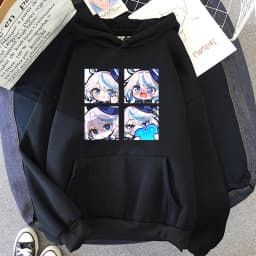 Genshin Impact Furina Hoodie Women Aesthetic Graphic Kawaii Hoodies Woman Autumn Winter Casual Hooded Sweatshirts Anime Clothes