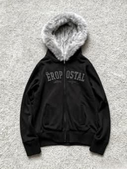 Vintage American Retro White Letter Hoodie Women Winter Faux Fur Lined Zip Up Sweatshirt Cozy Fleece Pullover Streetwear Jacket