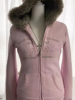 Vintage American Retro White Letter Hoodie Women Winter Faux Fur Lined Zip Up Sweatshirt Cozy Fleece Pullover Streetwear Jacket