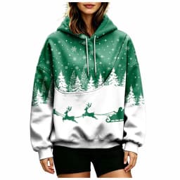 Women Fall And Winter Hoodie With Pet Pouch Oversized Pocket Colorful Print Sweatshirt For Dogs And Long Hoodie Dress plus Size