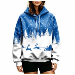 Women Fall And Winter Hoodie With Pet Pouch Oversized Pocket Colorful Print Sweatshirt For Dogs And Long Hoodie Dress plus Size