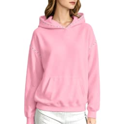 Women Winter Fashion Pullover Hooded Sweater With Metal And Pocket Hooded Pullover Shirt Hooded Sweatshirt with Pockets Women
