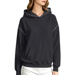 Women Winter Fashion Pullover Hooded Sweater With Metal And Pocket Hooded Pullover Shirt Hooded Sweatshirt with Pockets Women