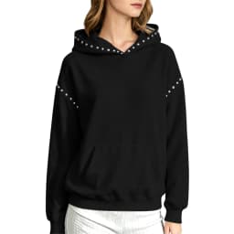 Women Winter Fashion Pullover Hooded Sweater With Metal And Pocket Hooded Pullover Shirt Hooded Sweatshirt with Pockets Women