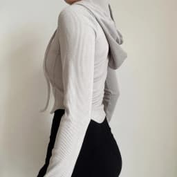 2025 Spring Autumn Women's Korean Vintage Hooded Cardigan Thin Summer Sports Jacket Slim Fit Cropped Top with Zipper Solid Color