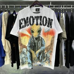 Mixed Emotion Streetwear Summer Angel Baby Rhinestone Loose Pure Cotton Shiirt for Men Women Hip Hop Tops