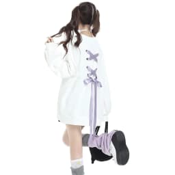 Sweet Bow Ribbon Ties Sweatshirt Women Chic Love Embroidery Y2K Loose Pullover Autumn Casual O Neck Long Sleeve Jumper Tops New