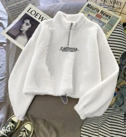 Letter Sweatshirts Women Half High Collar Hoodies Long Sleeve Pullover Pockets Loose Autumn Sports Slight Strech Draw String