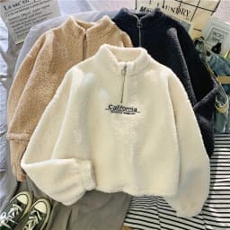 Letter Sweatshirts Women Half High Collar Hoodies Long Sleeve Pullover Pockets Loose Autumn Sports Slight Strech Draw String