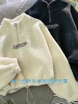 Letter Sweatshirts Women Half High Collar Hoodies Long Sleeve Pullover Pockets Loose Autumn Sports Slight Strech Draw String