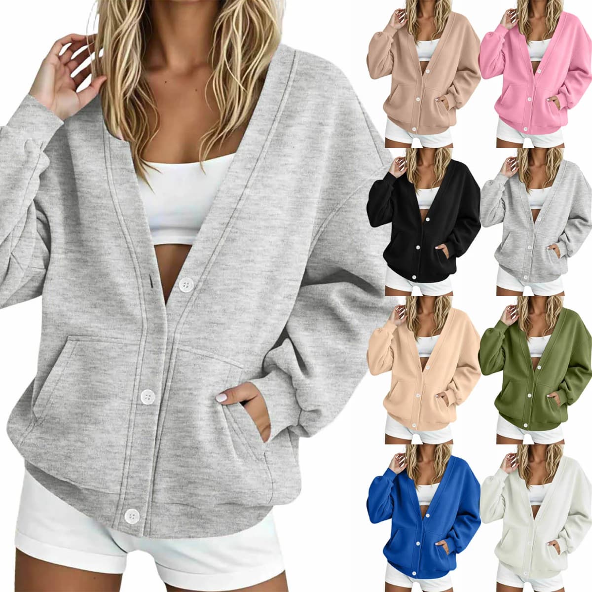 Women Hoodless Sweatshirt Sports Sweatshirt Color Change Sports Sweatshirt Casual Sweatshirt