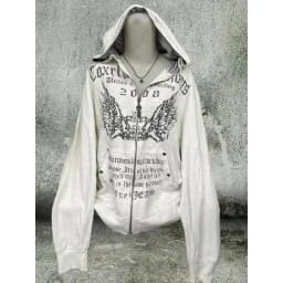 Winter Hoodie Coat Women Academia Y2k Streetwear Long Sleeve Sweatshirts Grunge Pullovers 2000s Lambs Wool Jacket New Chic