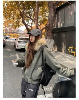 American Retro Jacket Hooded Women Casual Faux Fur Pure Color Vintage Longe Sleeve Sweatshirt Aesthetics Parkas Autumn Clothing