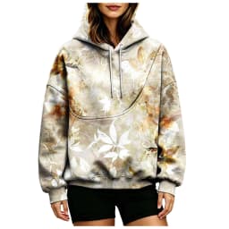 Women Fall And Winter Hoodie With Pet Pouch Oversized Pocket Colorful Print Sweatshirt For Dogs And Cats Womens Hoodies Zipper