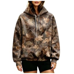 Women Fall And Winter Hoodie With Pet Pouch Oversized Pocket Colorful Print Sweatshirt For Dogs And Cats Womens Hoodies Zipper