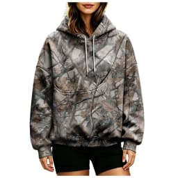 Women Fall And Winter Hoodie With Pet Pouch Oversized Pocket Colorful Print Sweatshirt For Dogs And Cats Womens Hoodies Zipper