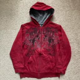 Vintage MMA Elite Men's New Zipper HoodieY2K Best Selling Harajuku Hip Hop Skull Letter Graphics Extra Large Couple Street Wear