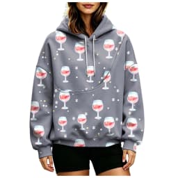 Womens Pet Pouch Hoodie Cozy Flannel Cat And Dog Oversized Hoodies Comfy Hoodies Women