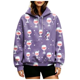 Womens Pet Pouch Hoodie Cozy Flannel Cat And Dog Oversized Hoodies Comfy Hoodies Women