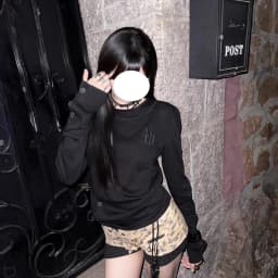 Y2K American Street Style Long Sleeve Women's Early Autumn Outfit Black Shoulder Fit Waist T-Shirt Subculture Slim Fit Top