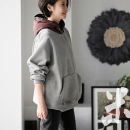 R71010 Korean Style Fashionable Versatile Fleece-Lined Loose Color-Block Drawstring Hooded Sweatshirt for Women 2026 Winter