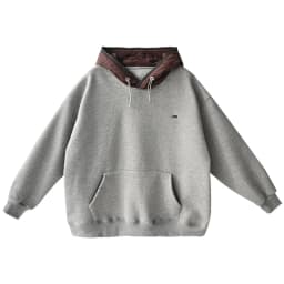 R71010 Korean Style Fashionable Versatile Fleece-Lined Loose Color-Block Drawstring Hooded Sweatshirt for Women 2026 Winter