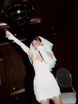 Customized Halter Tassel Mini Wedding Dress Sweetheart Sheath Short Bridal Gown with Detachable Sleeve After Party vestidos