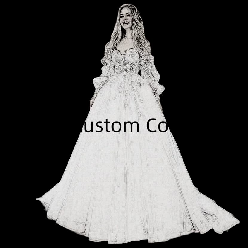 Customized cost of Wedding Dresses Lace Appliques Wedding Bride Gowns Court Train Backless Vestido De Noiva