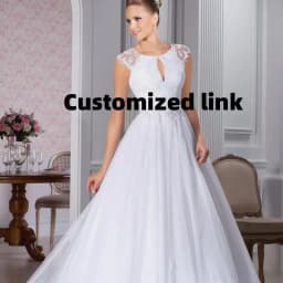 Customized cost of Wedding Dresses Lace Appliques Wedding Bride Gowns Court Train Backless Vestido De Noiva