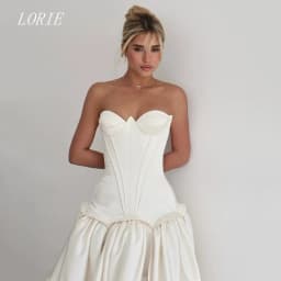 LORIE Luxury A Line Civil Wedding Dress Minimalist Sweetheart Bridal Dresses Elegant Sleeveless Wedding Gown Customized 2026