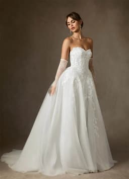 Luxurious Sweetheart 3d Flower Lace Bridal Grown A Line Wedding Dresses Custom Made 2026 Vestido De Noival No Sleeves