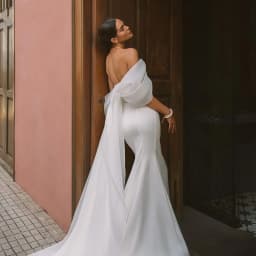 Elegant Sweetheart Mermaid Wedding Dress for Bride Off the Shoulder Open Back Bridal Gown Train Vestidos De Novia Customized
