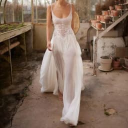 Classic Scoop Collar Sleeveless Pleat Straight Wedding Dresses Bridal Gowns Customized