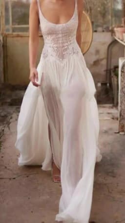 Classic Scoop Collar Sleeveless Pleat Straight Wedding Dresses Bridal Gowns Customized