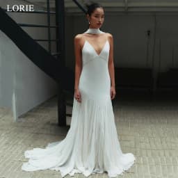 LORIE Exquisite A-Line Wedding Dress Sleeveless Corset Bride Prom Dresses Chiffon Bridal Gown 2025 Customized