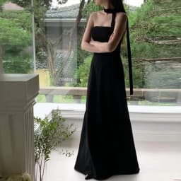 Classic Black Evening Dresses Sexy Strapless Wedding Dresses Elegant Floor-length A-line Simple Bridal Dress Customized