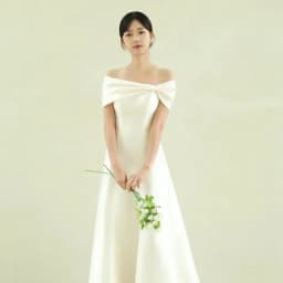 Sondr Simple Off the Shoulder Korea Wedding Dresses A Line Corset Back Customized Bridal Gown Photos Shoot Satin Party Dress