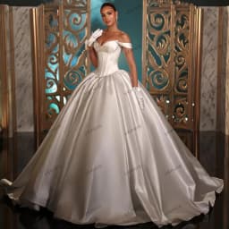 Charming Wedding Dresses Satin Bridal Gowns Off The Shoulder Robe Princess Gorgeous Sweetheart Vestidos De Novia Customized 2026