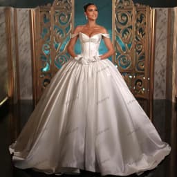 Charming Wedding Dresses Satin Bridal Gowns Off The Shoulder Robe Princess Gorgeous Sweetheart Vestidos De Novia Customized 2026
