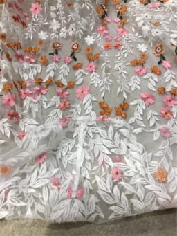 Kyoto Off Shoulder Colorful Floral Embroidery Wedding Dress Puffy Sleeves vestidos de novia Customized Low Back Bridal Gown 2025