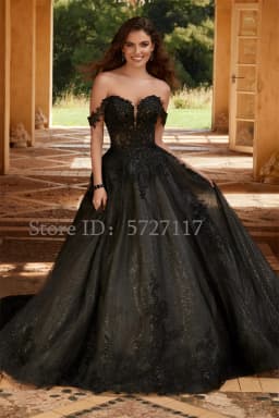 Elegant Sweetheart Tulle Wedding Dress Sequins Appliques Lace Off Shoulder Bridal Gown Party Custom Made